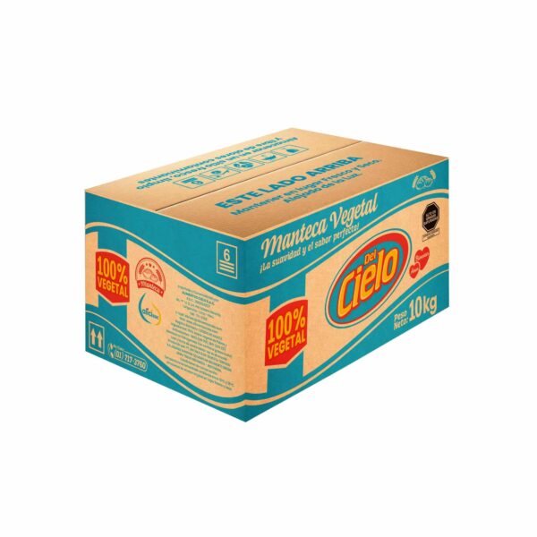 Manteca vegetal Del Cielo – Caja x 10kg - Imagen 1