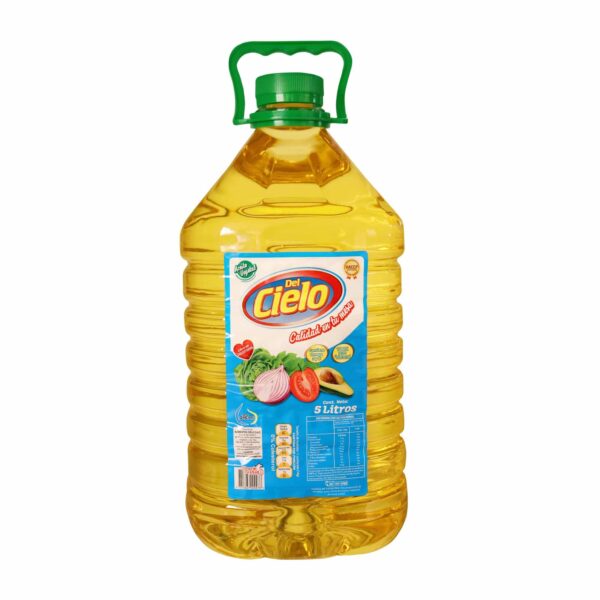 Aceite vegetal en botellón 5 L Del Cielo - Imagen 1