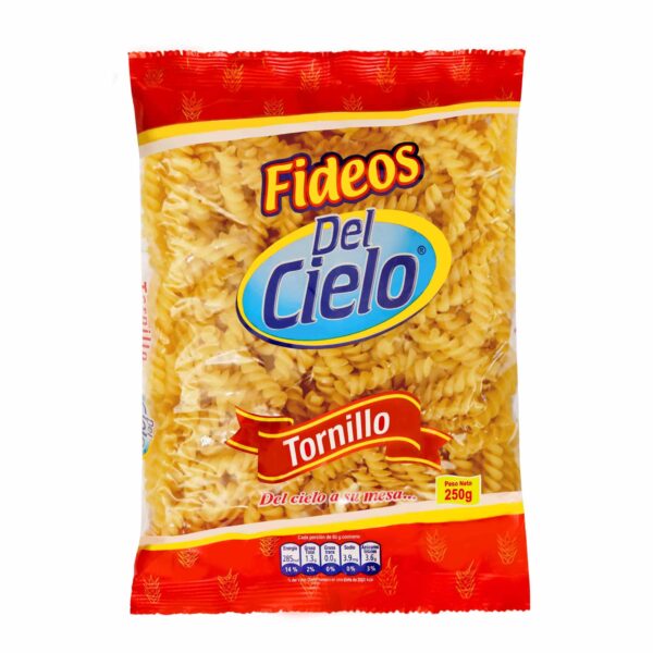 Fideos Tornillo 250 gr Del Cielo - Imagen 1