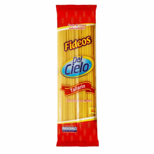 Fideos Tallarin 500 gr Del Cielo - Imagen 1