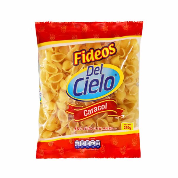 Fideos Caracol 250 gr Del Cielo - Imagen 1