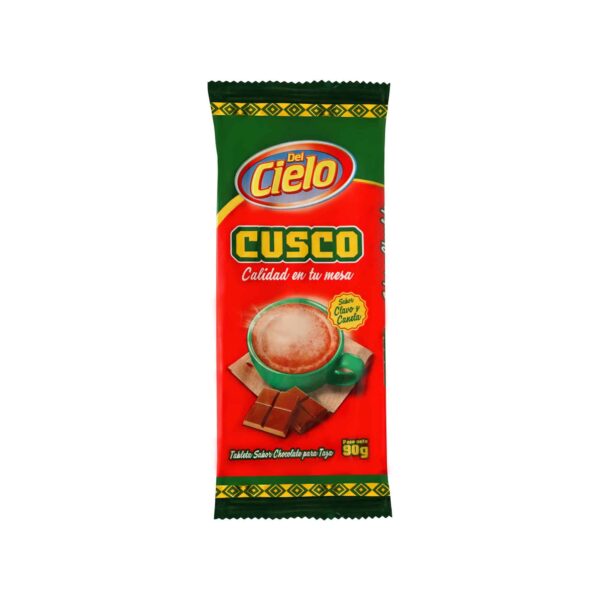 Chocolate Cusco 90 gr Del Cielo - Imagen 1